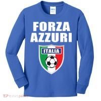 Forza Azzuri Italia Soccer Kids Long Sleeve Shirt thumb 0