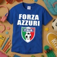 Forza Azzuri Italia Soccer Kids T-Shirt thumb 3