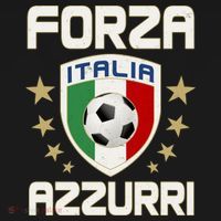 Forza Azzurri Italia Italy Shield Logo Soccer Team Ornament thumb 1
