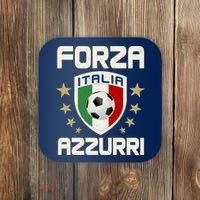 Forza Azzurri Italia Italy Shield Logo Soccer Team Coaster thumb 0