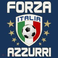 Forza Azzurri Italia Italy Shield Logo Soccer Team Mousepad thumb 1