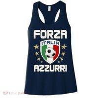 Forza Azzurri Italia Italy Shield Logo Soccer Team Women's Tank Top thumb 0