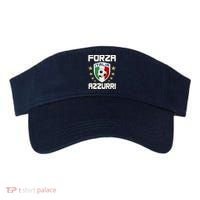 Forza Azzurri Italia Italy Shield Logo Soccer Team Visor thumb 0