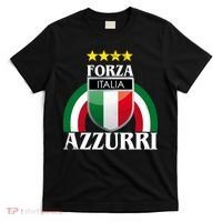 Forza Azzurri Italia Soccer Italian Team Flag 2021 T-Shirt thumb 0