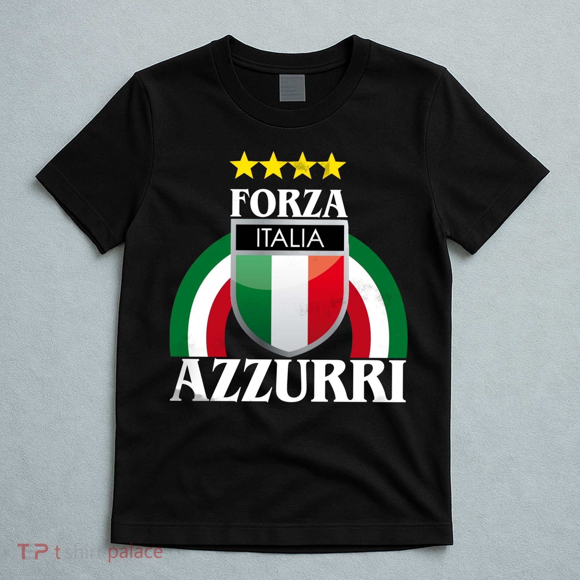 Forza Azzurri Italia Soccer Italian Team Flag 2021 T-Shirt