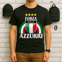 Forza Azzurri Italia Soccer Italian Team Flag 2021 T-Shirt thumb 6