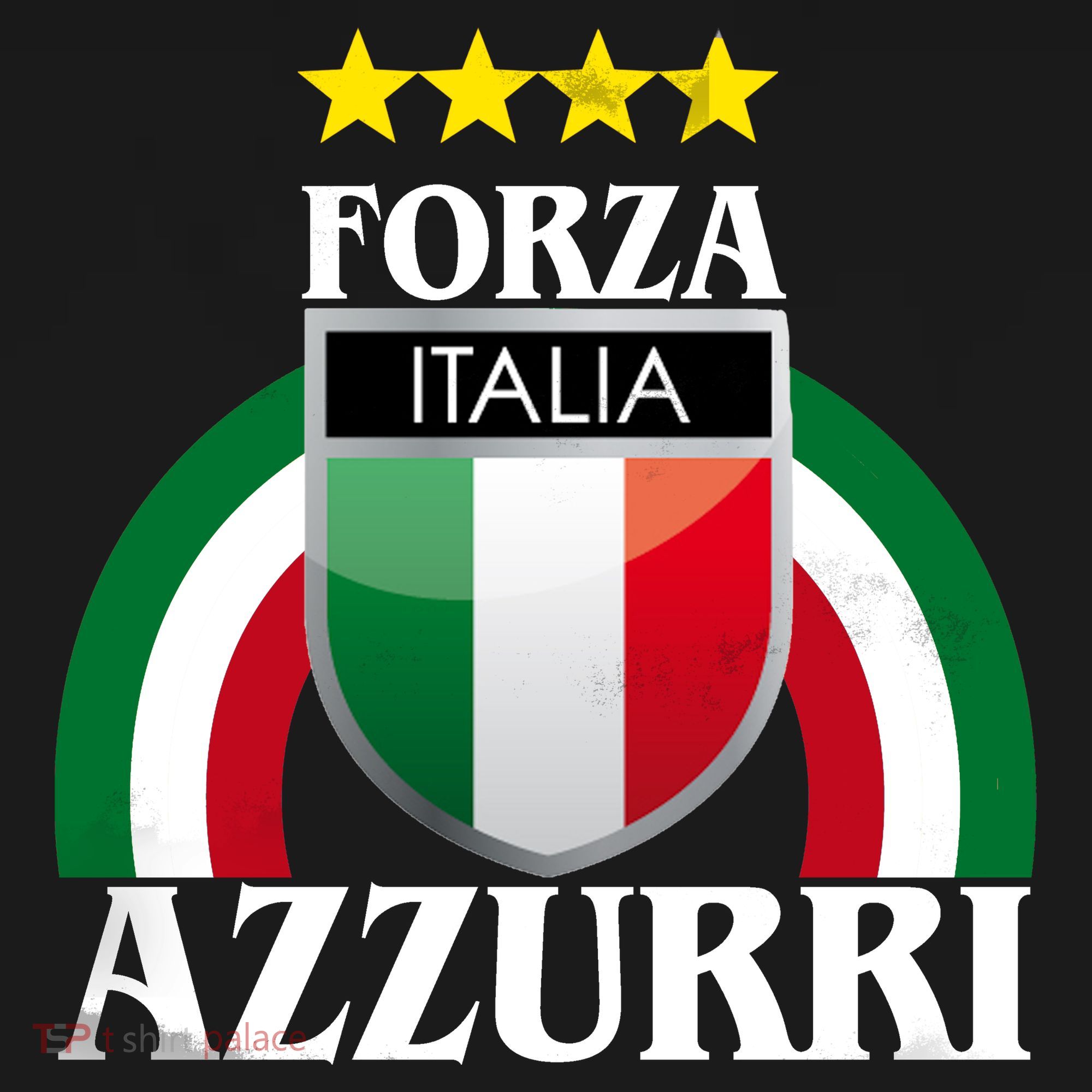 Forza Azzurri Italia Soccer Italian Team Flag 2021 T-Shirt