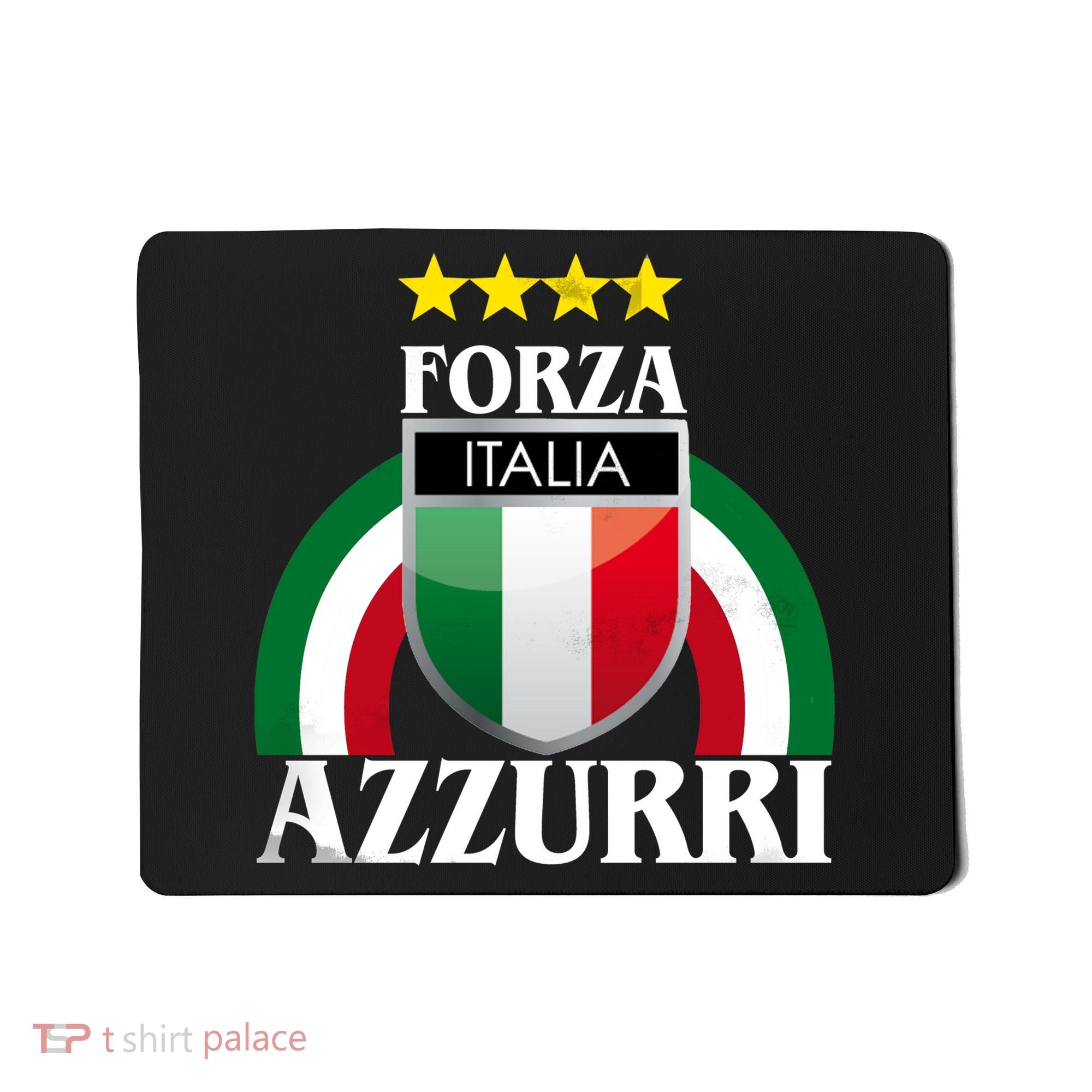 Forza Azzurri Italia Soccer Italian Team Flag 2021 Mousepad