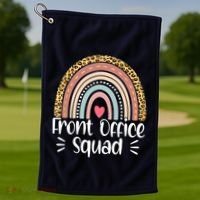 Front Office Squad Administrative Assistant School Secretary Golf Towel thumb 1