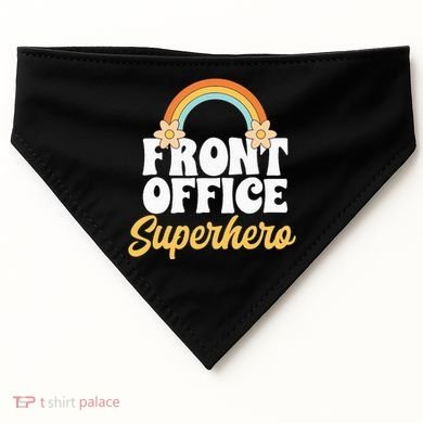 Front Office Superhero Secretary Administrative Assistant USA-Made Doggie Bandana