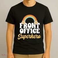 Front Office Superhero Secretary Administrative Assistant T-Shirt thumb 3