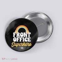 Front Office Superhero Secretary Administrative Assistant Button thumb 0