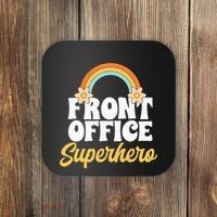 Front Office Superhero Secretary Administrative Assistant Coaster thumb 0