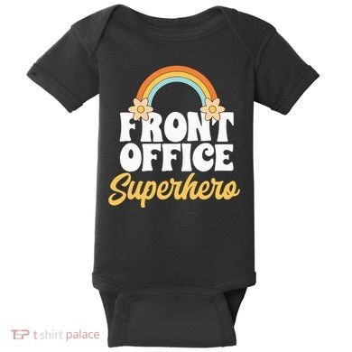Front Office Superhero Secretary Administrative Assistant Baby Bodysuit
