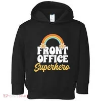 Front Office Superhero Secretary Administrative Assistant Toddler Hoodie thumb 0