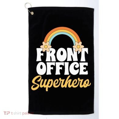 Front Office Superhero Secretary Administrative Assistant Golf Towel