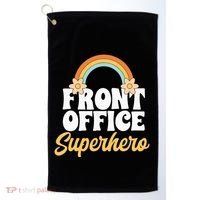 Front Office Superhero Secretary Administrative Assistant Golf Towel thumb 0