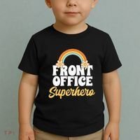 Front Office Superhero Secretary Administrative Assistant Toddler T-Shirt thumb 2