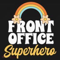Front Office Superhero Secretary Administrative Assistant Women's Long Sleeve Shirt thumb 2