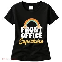 Front Office Superhero Secretary Administrative Assistant Women's T-Shirt thumb 0