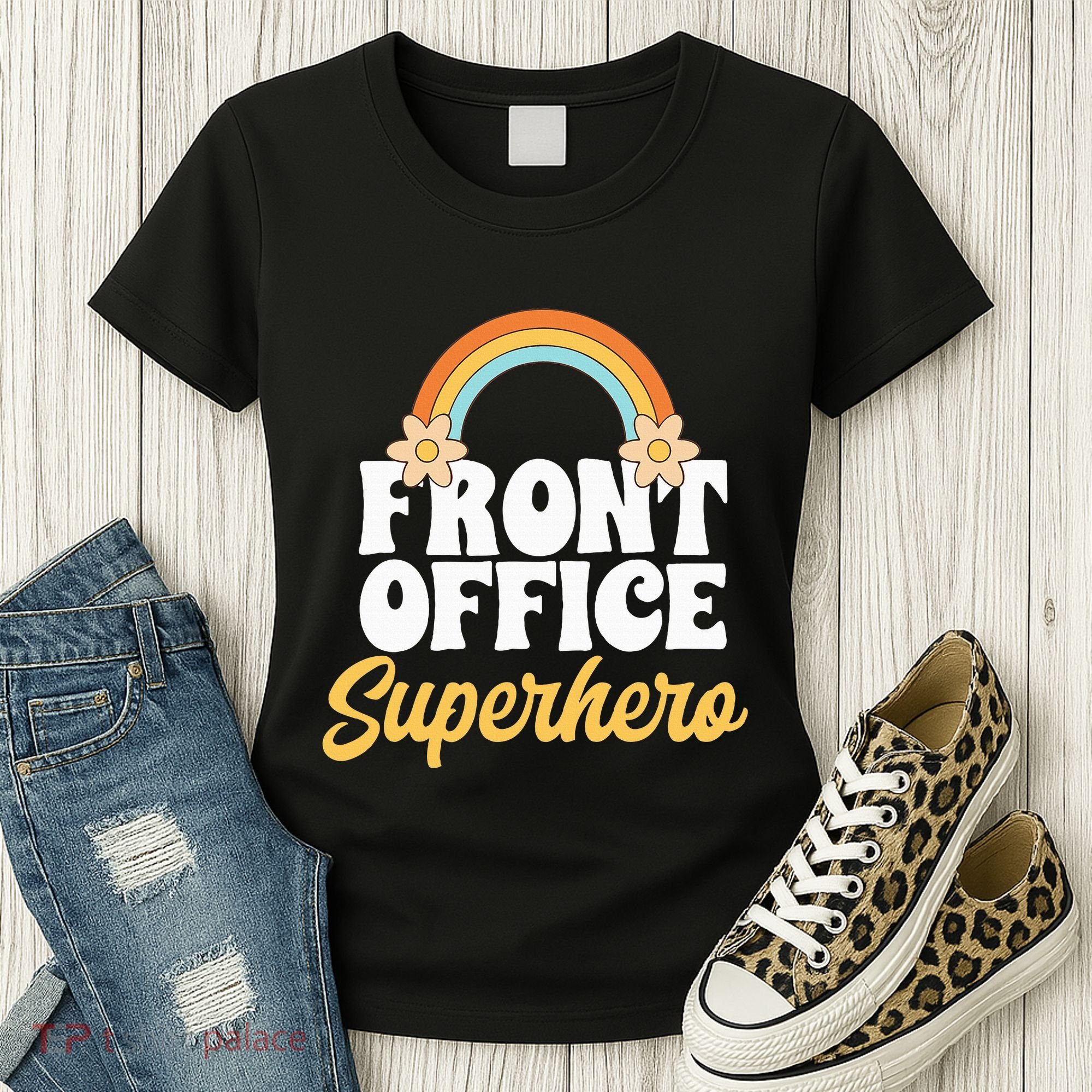 Front Office Superhero Secretary Administrative Assistant Women's T-Shirt