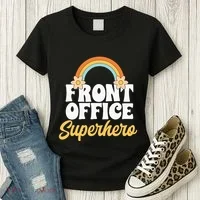 Front Office Superhero Secretary Administrative Assistant Women's T-Shirt thumb 3