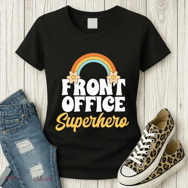 Front Office Superhero Secretary Administrative Assistant Women's T-Shirt