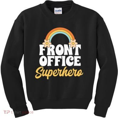 Front Office Superhero Secretary Administrative Assistant Kids Sweatshirt