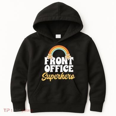 Front Office Superhero Secretary Administrative Assistant Kids Hoodie
