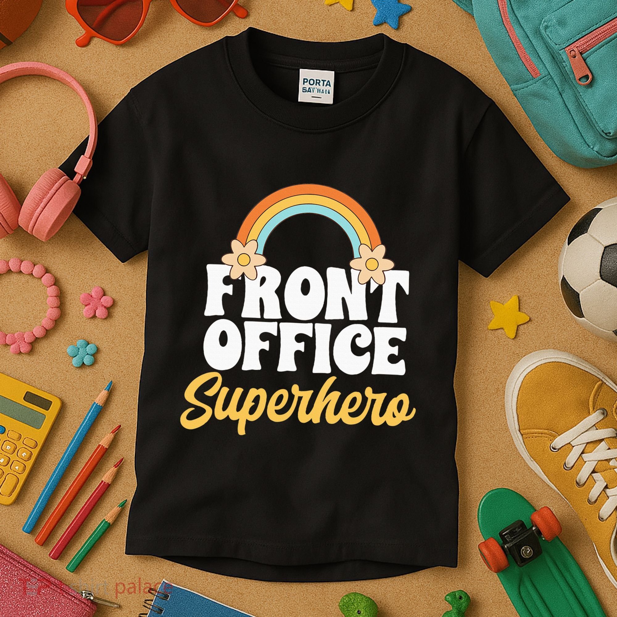 Front Office Superhero Secretary Administrative Assistant Kids T-Shirt