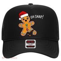 Funny Oh Snap Christmas Gingerbread With Santa Hat Hat thumb 0