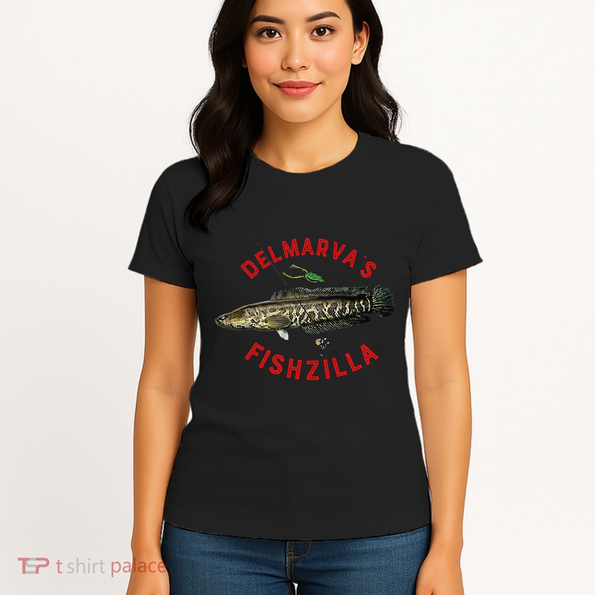 Fun Outdoors Snakehead Fishzilla Fishing Women's T-Shirt