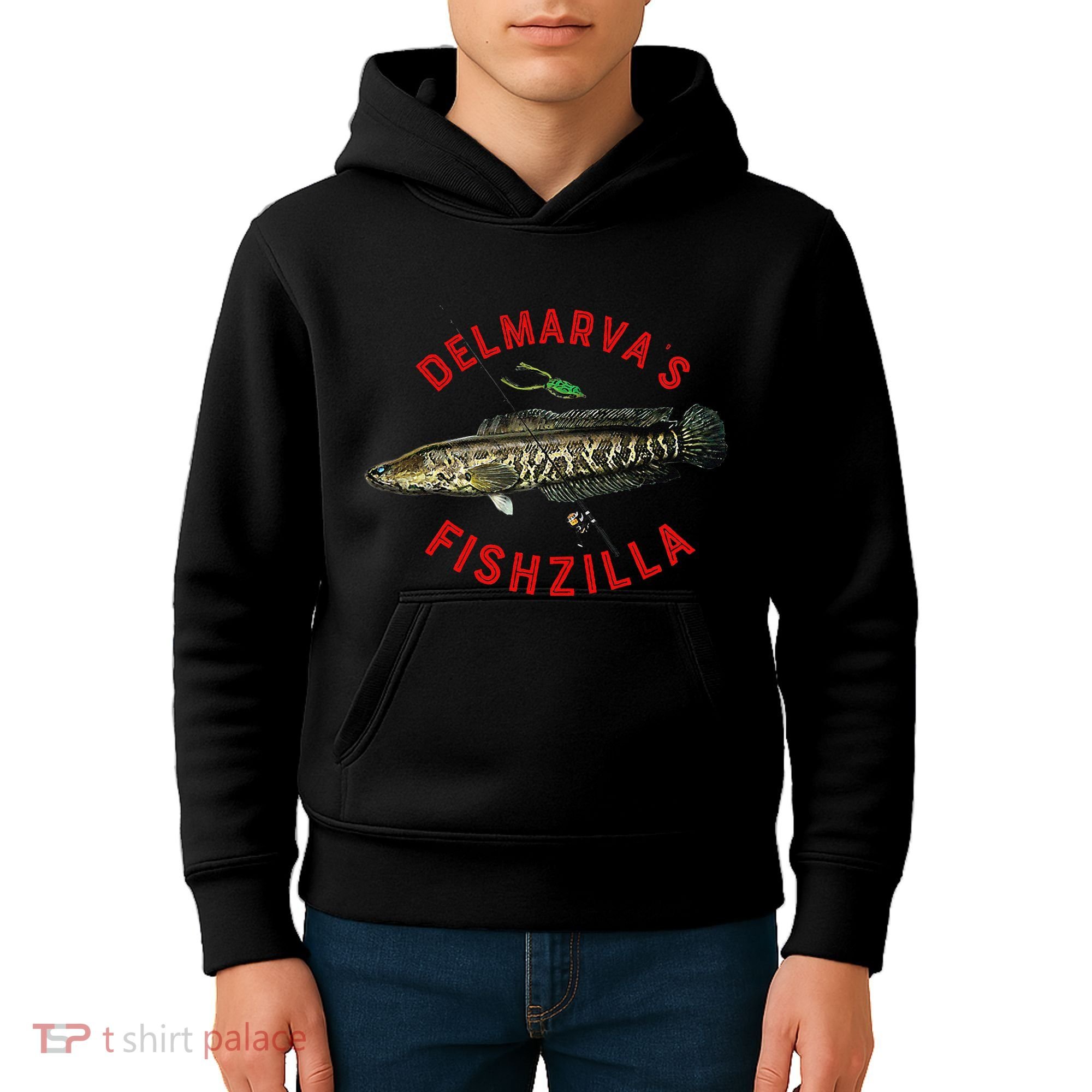 Fun Outdoors Snakehead Fishzilla Fishing Kids Hoodie