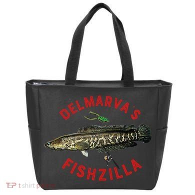 Fun Outdoors Snakehead Fishzilla Fishing Tote Bag