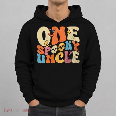 Funny One Spooky Uncle Groovy Cool Halloween Costume Hoodie