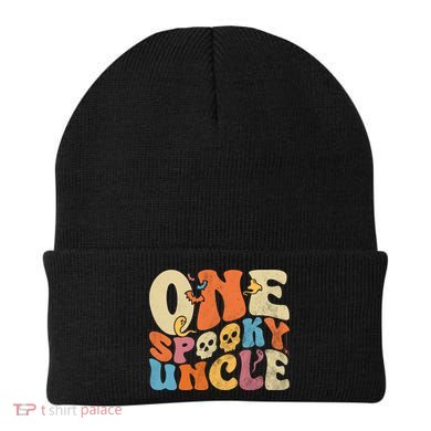 Funny One Spooky Uncle Groovy Cool Halloween Costume Beanie