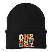 Funny One Spooky Uncle Groovy Cool Halloween Costume Beanie thumb 0