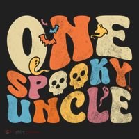 Funny One Spooky Uncle Groovy Cool Halloween Costume Beanie thumb 2