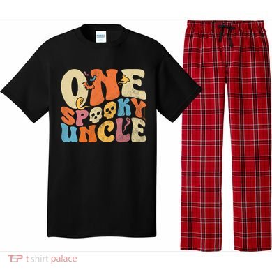 Funny One Spooky Uncle Groovy Cool Halloween Costume Pajama Set