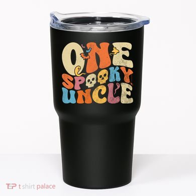 Funny One Spooky Uncle Groovy Cool Halloween Costume Tumbler