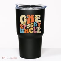 Funny One Spooky Uncle Groovy Cool Halloween Costume Tumbler thumb 0