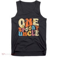 Funny One Spooky Uncle Groovy Cool Halloween Costume Tank Top thumb 0