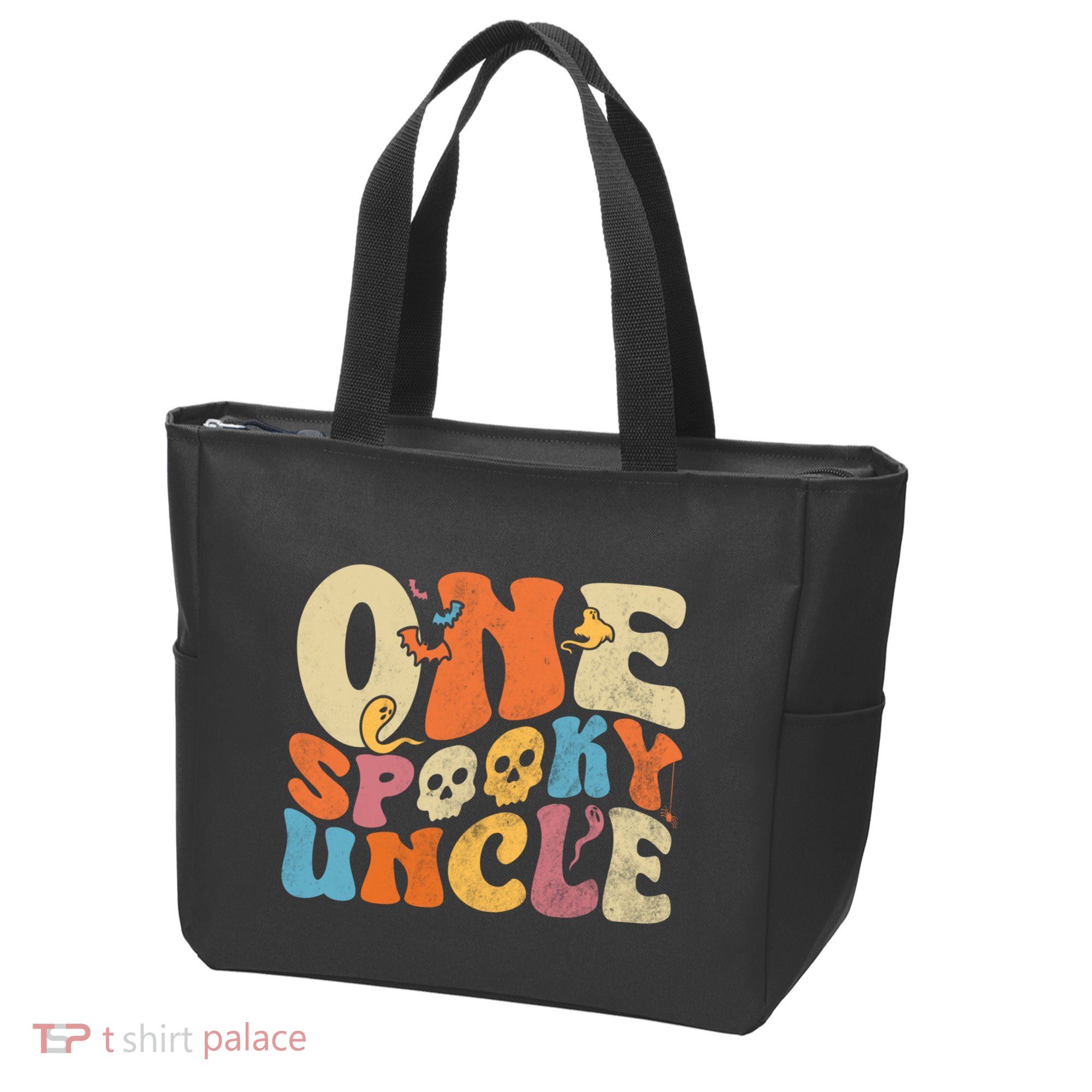 Funny One Spooky Uncle Groovy Cool Halloween Costume Tote Bag