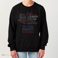 Freedom Of Speech 1st Amendment Women's Sweatshirt thumb 0
