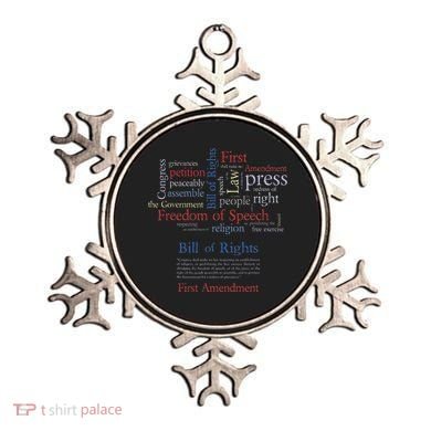 Freedom Of Speech 1st Amendment Ornament