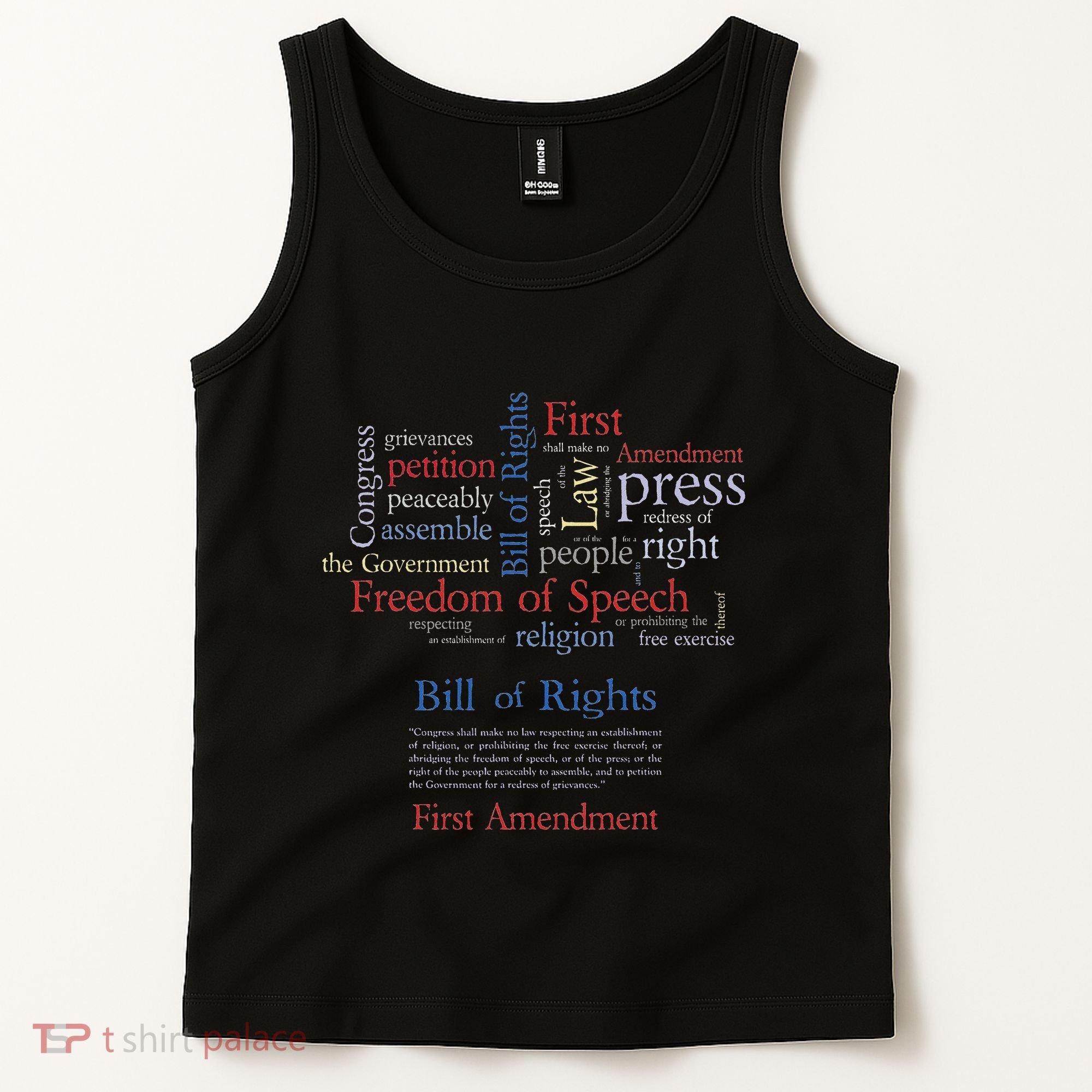 Freedom Of Speech 1st Amendment Tank Top