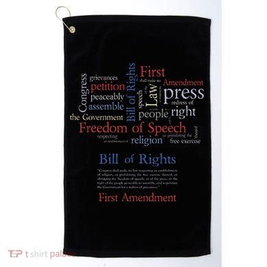 Freedom Of Speech 1st Amendment Golf Towel