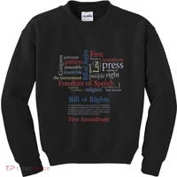 Freedom Of Speech 1st Amendment Kids Sweatshirt thumb 0