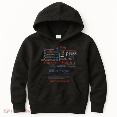 Freedom Of Speech 1st Amendment Kids Hoodie