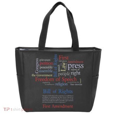 Freedom Of Speech 1st Amendment Tote Bag